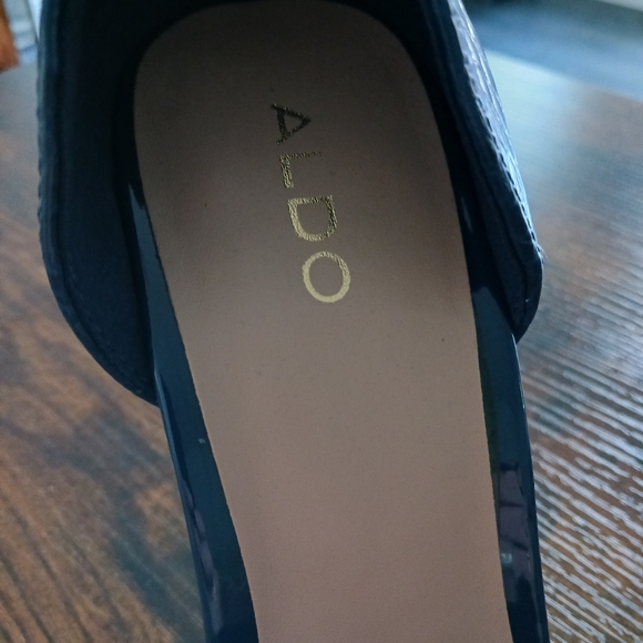 Aldo Moonglow Blue Print Pointed Pumps - Picture 7 of 9